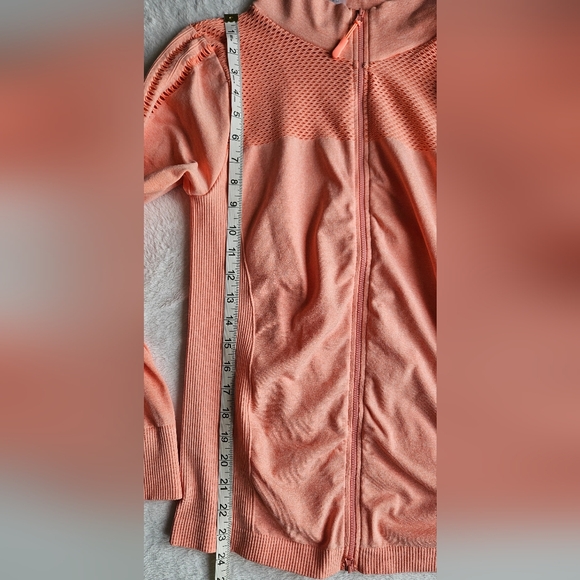 Cali Sport Full Zip Up Mesh Jacket Coral Knit Size Large NWT - Picture 5 of 8
